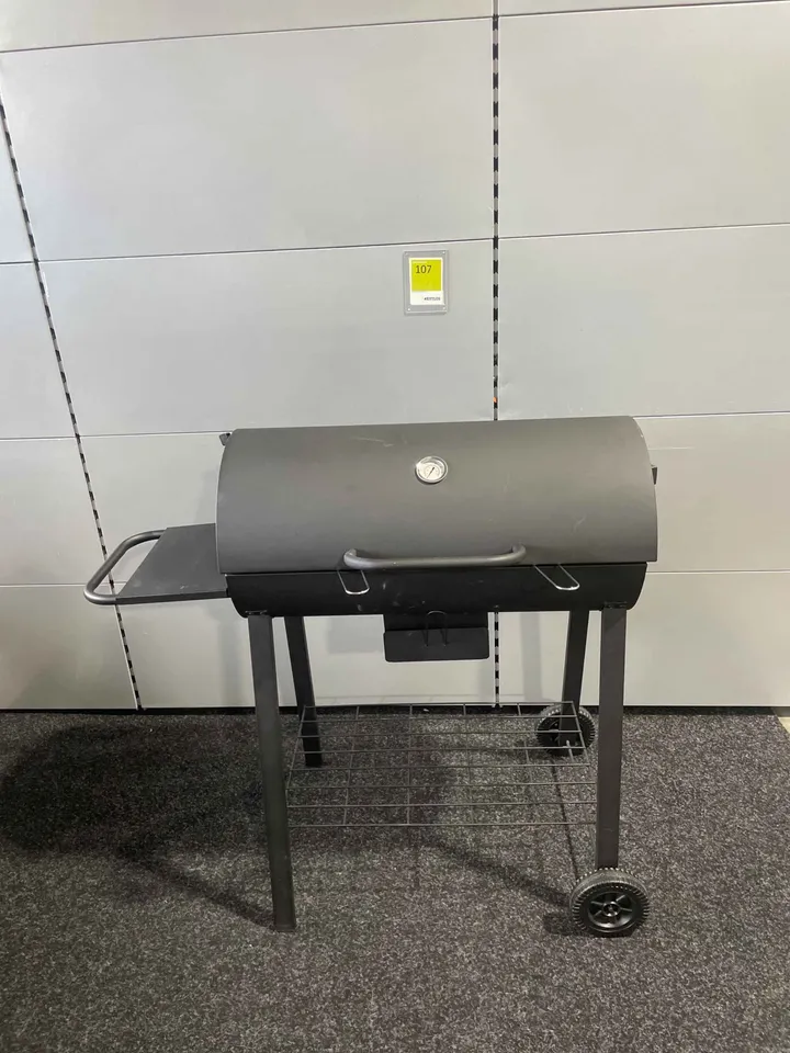 Holzkohlegrill mit Deckel, Thermometer